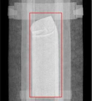 Folded absorbent core